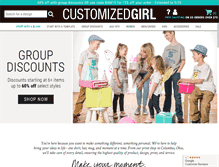Tablet Screenshot of customizedgirl.com